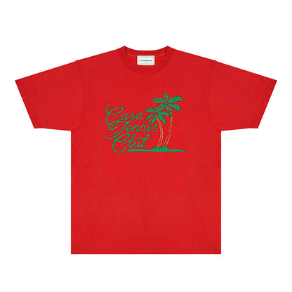 Casablanca T Shirts Fashion Print Street