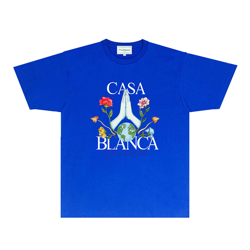 Casablanca T Shirts Fashion Print Street