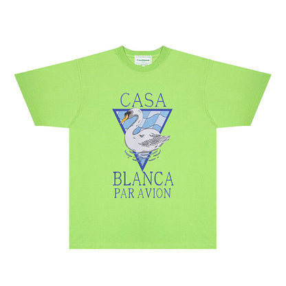 Casablanca T Shirts Fashion Print Street