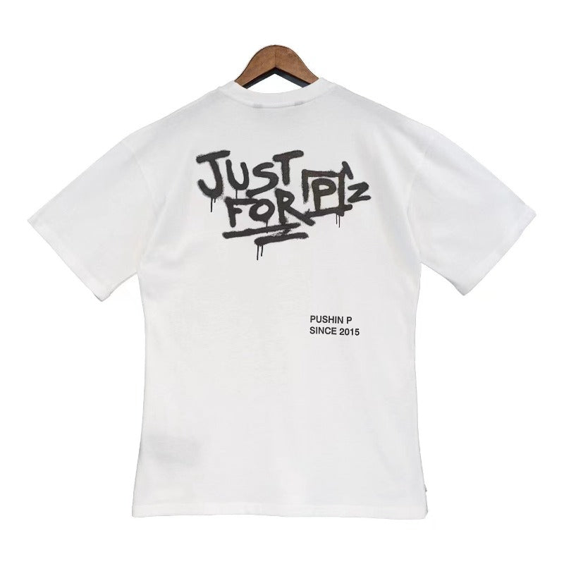 Palm Angle T Shirts Graffiti Printing Loose Half Sleeve