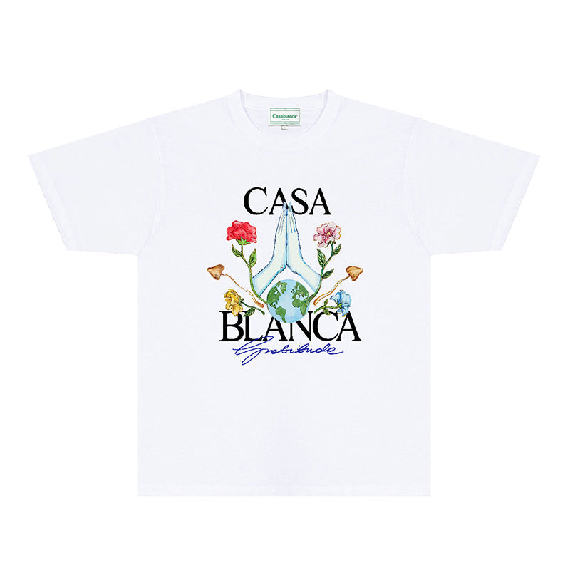 Casablanca T Shirts Fashion Print Street