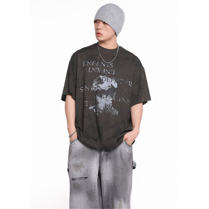 Unisex T-Shirts ERD Explosive Print Loose Fashion Tee