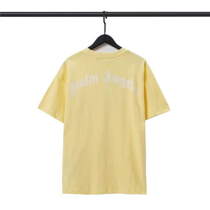 Palm Angels T Shirts Broken Bear Printed round Neck Short Sleeve T-shirt