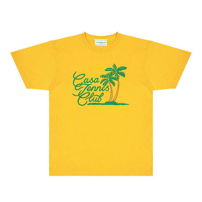 Casablanca T Shirts Fashion Print Street