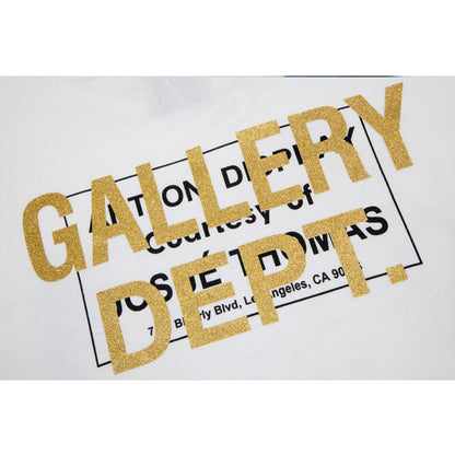 Unisex T-Shirts Graffiti Print GALLERY DEPT Casual, Loose T-Shirt