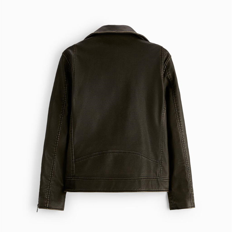 Men Motorcycle Jacket Vintage Distressed Faux Leather Motorcycle Jacket Leather Coat 8281405