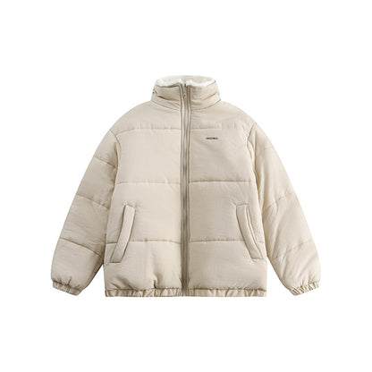Unisex Coat Retro Loose Winter Cotton Dress Coat for Men