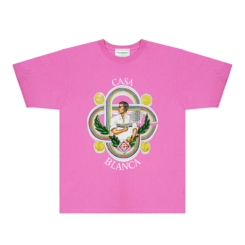 Casablanca T Shirts Fashion Print Street