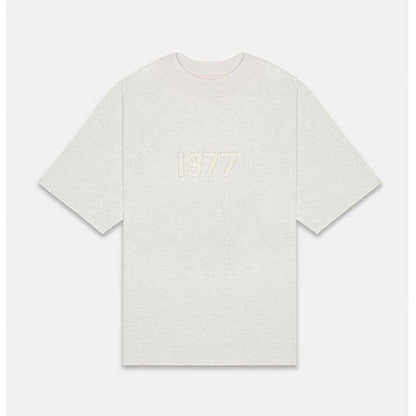 Fog Essentials T shirt Flocking Logo '1977' Loose T shirt