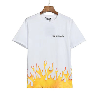 Palm Angels T Shirts Angel Print T-shirt Loose Men's Short Sleeve
