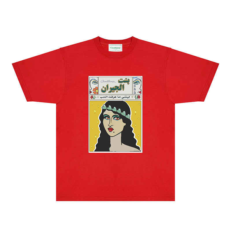 Casablanca T Shirts Fashion Print Street