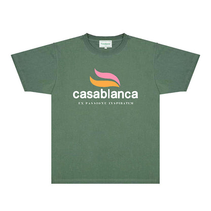 Casablanca T Shirts Fashion Print Street
