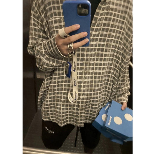 Unisex Shirts OUR LEGACY Plaid Shirt Casual Long Sleeve