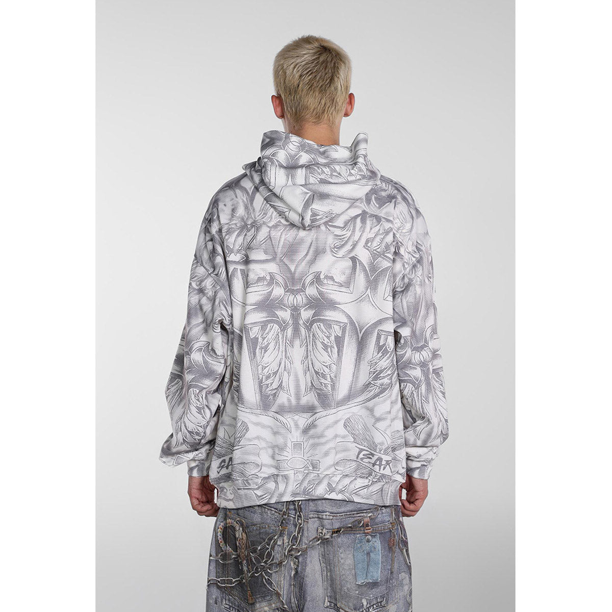 Unisex Hoodies Saint Michael Trendy Loose Hoodie