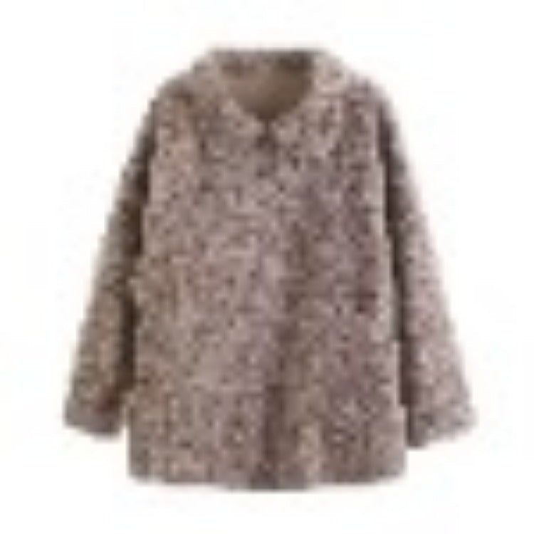 Women Cotton Coat Lamb Wool Coat Women Retro Loose