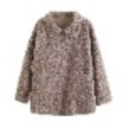 Women Cotton Coat Lamb Wool Coat Women Retro Loose