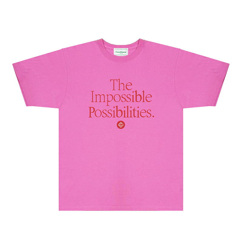 Casablanca T Shirts Fashion Print Street
