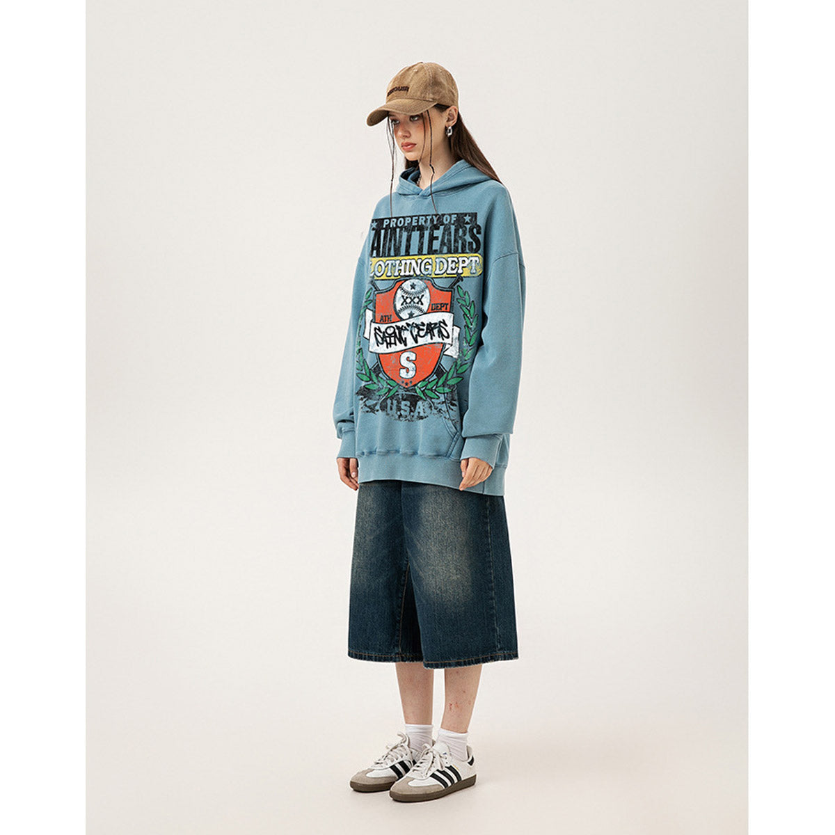 Unisex Hoodies Saint Michael Loose Hip Hop Sweater