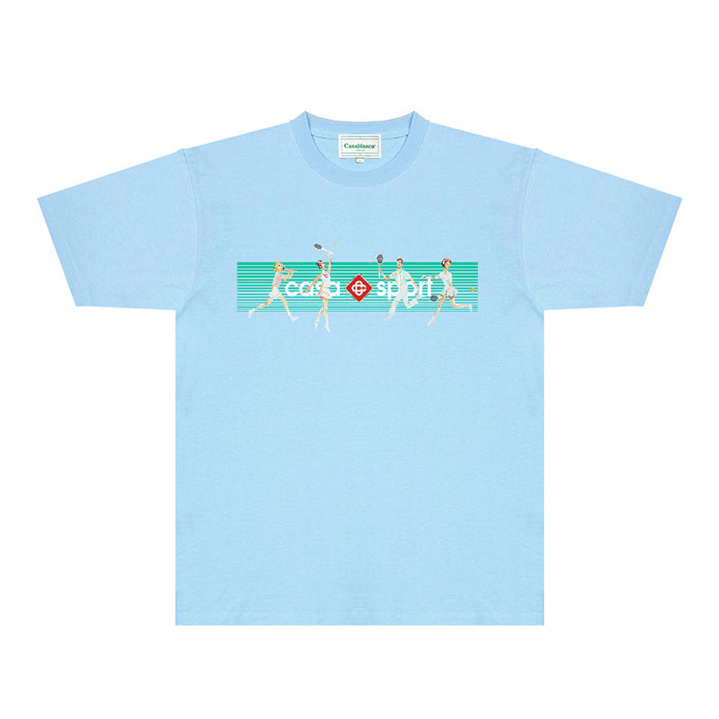 Casablanca T Shirts Fashion Print Street