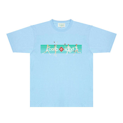 Casablanca T Shirts Fashion Print Street