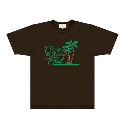 Casablanca T Shirts Fashion Print Street