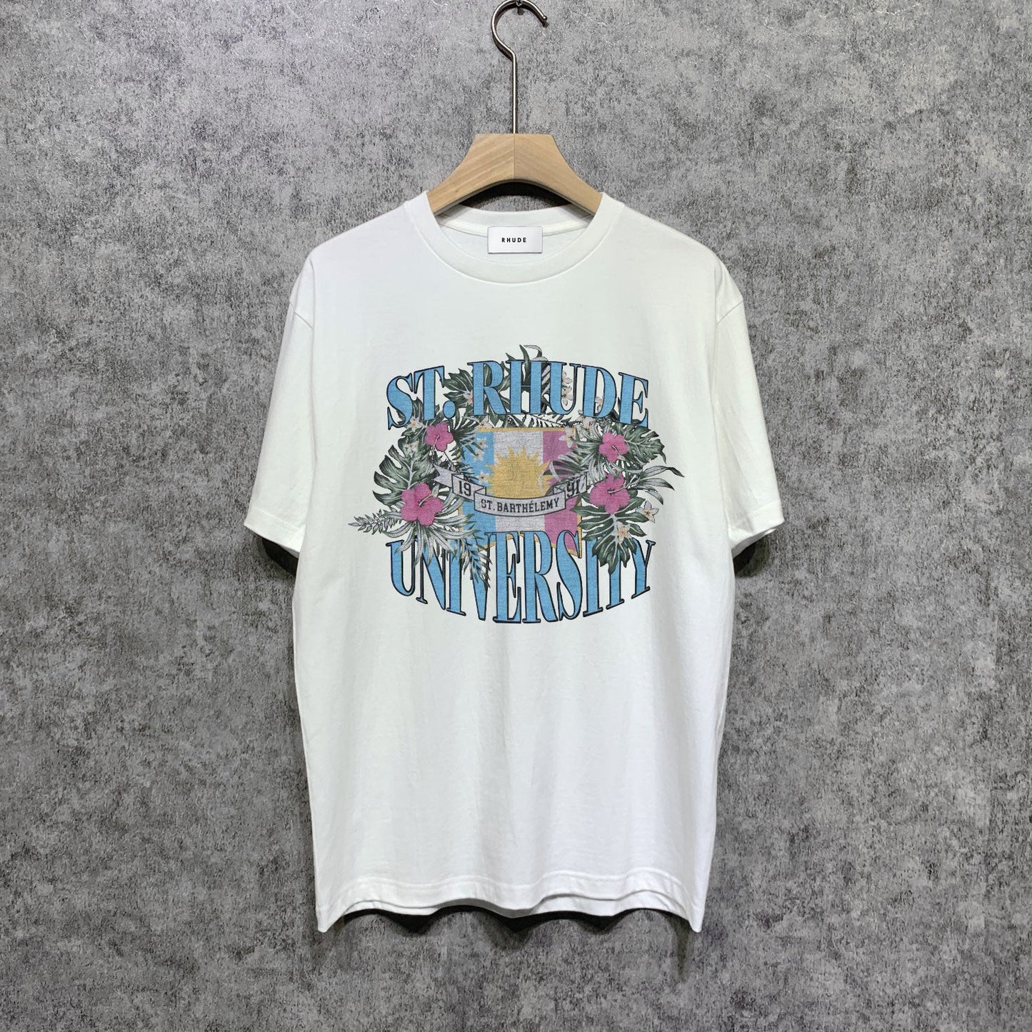 Rhude T Shirts Printed Trendy Pure Cotton