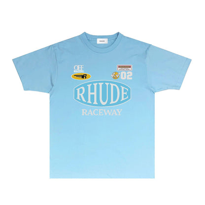 Rhude T Shirts Printed Trendy Pure Cotton