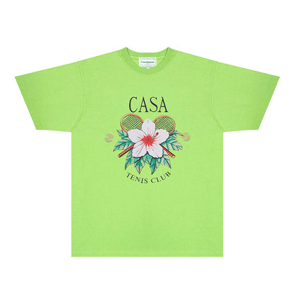 Casablanca T Shirts Fashion Print Street