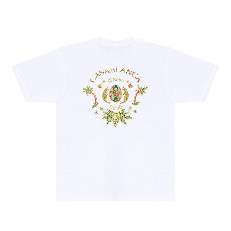 Casablanca T Shirts Fashion Print Street