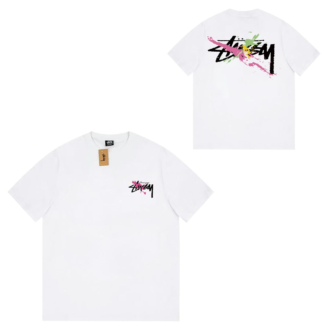 Stuss Women's Short-sleeved T-shirt Heavy Cotton