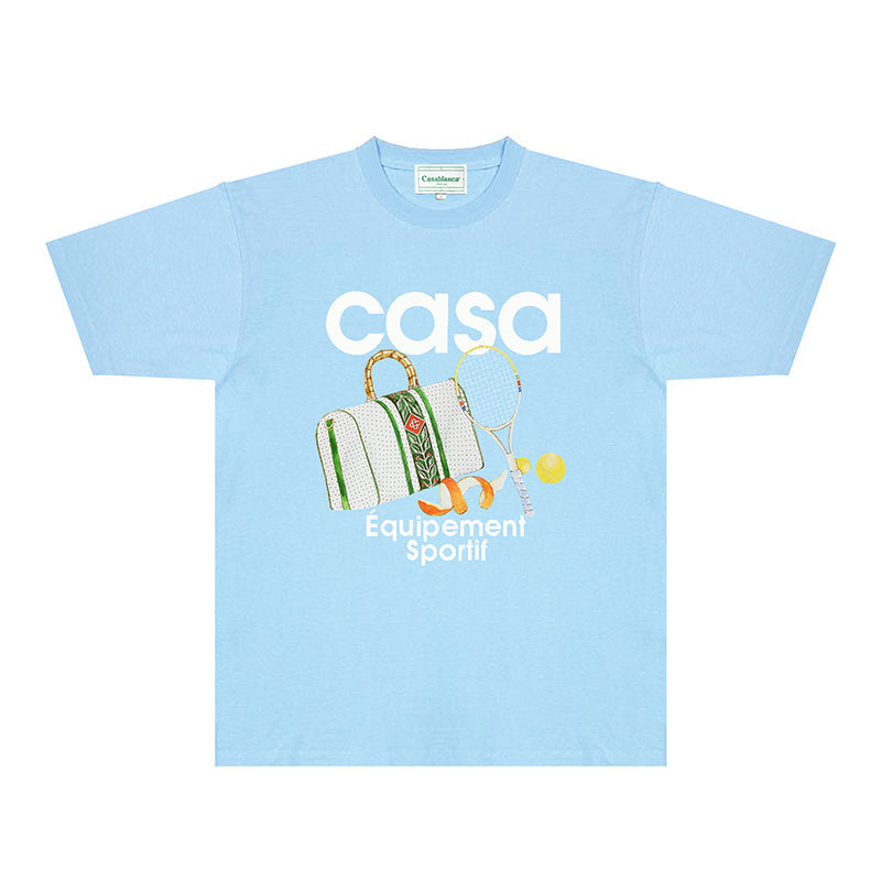 Casablanca T Shirts Fashion Print Street