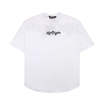 Palm Angels T Shirts Letter Print Short-Sleeve T-shirt Men's Loose Half Sleeve