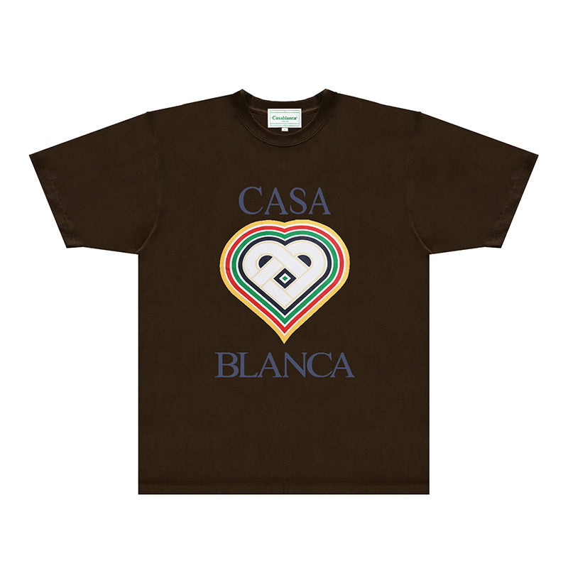Casablanca T Shirts Fashion Print Street
