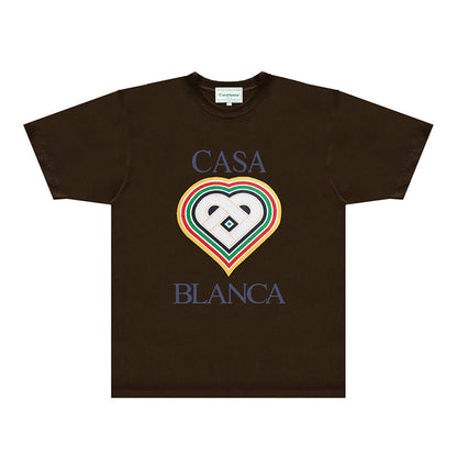 Casablanca T Shirts Fashion Print Street