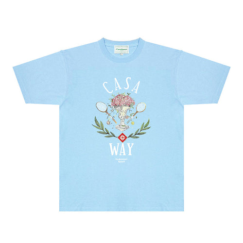 Casablanca T Shirts Fashion Print Street