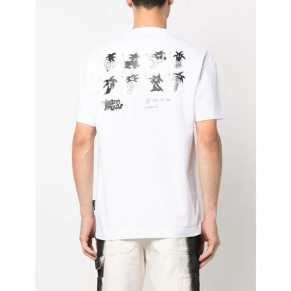 Palm Angle T Shirts Painted Cartoon Wind Print Couple