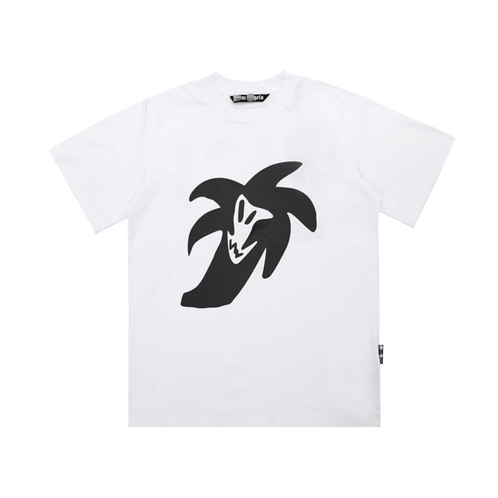 Palm Angle T Shirts Painted Cartoon Wind Print Couple