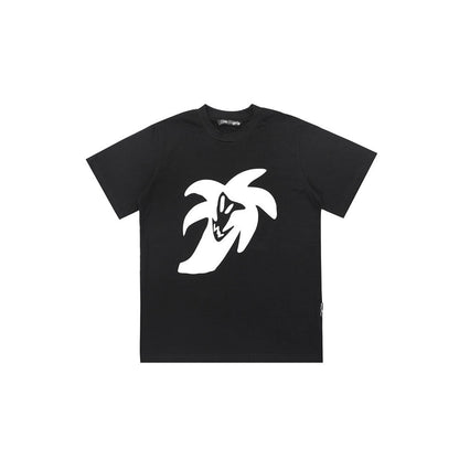 Palm Angle T Shirts Painted Cartoon Wind Print Couple
