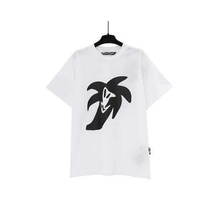 Palm Angle T Shirts Painted Cartoon Wind Print Couple
