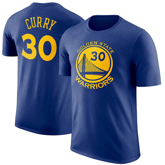 NBA T-Shirts NBAT Shirt Warriors Curry Thomson Green Basketball Jacket Short Sleeve