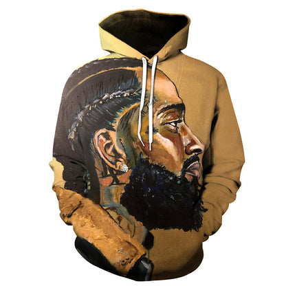 Nipsey Hussle Hoodie Commemorative Rapper 3D Printing