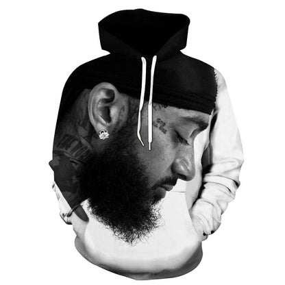 Nipsey Hussle Hoodie Commemorative Rapper 3D Printing