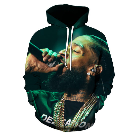 Nipsey Hussle Hoodie Commemorative Rapper 3D Printing