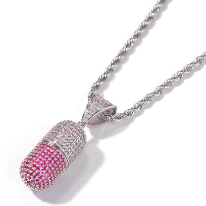 Jewelry Pendant Copper Zircon Necklace St. Valentine's Spectrum Royalty