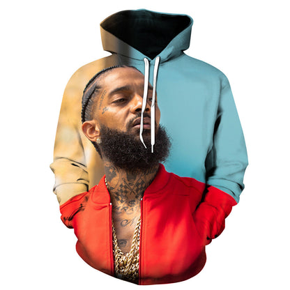 Nipsey Hussle Hoodie Commemorative Rapper 3D Printing