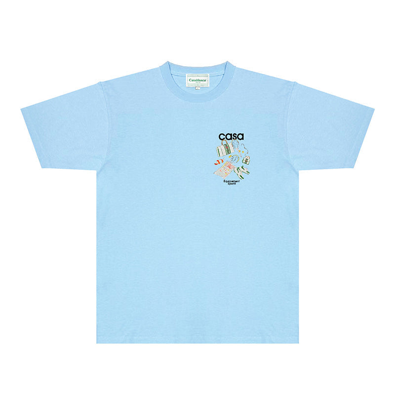 Casablanca T Shirts Fashion Print Street