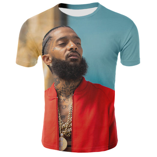 Nipsey Hussle T Shirts Us Rapper3d Short Sleeve