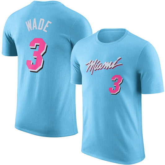 NBA T-Shirts NBA Jersey T-Shirt Heat Wade Butler Basketball Jacket Short Sleeve