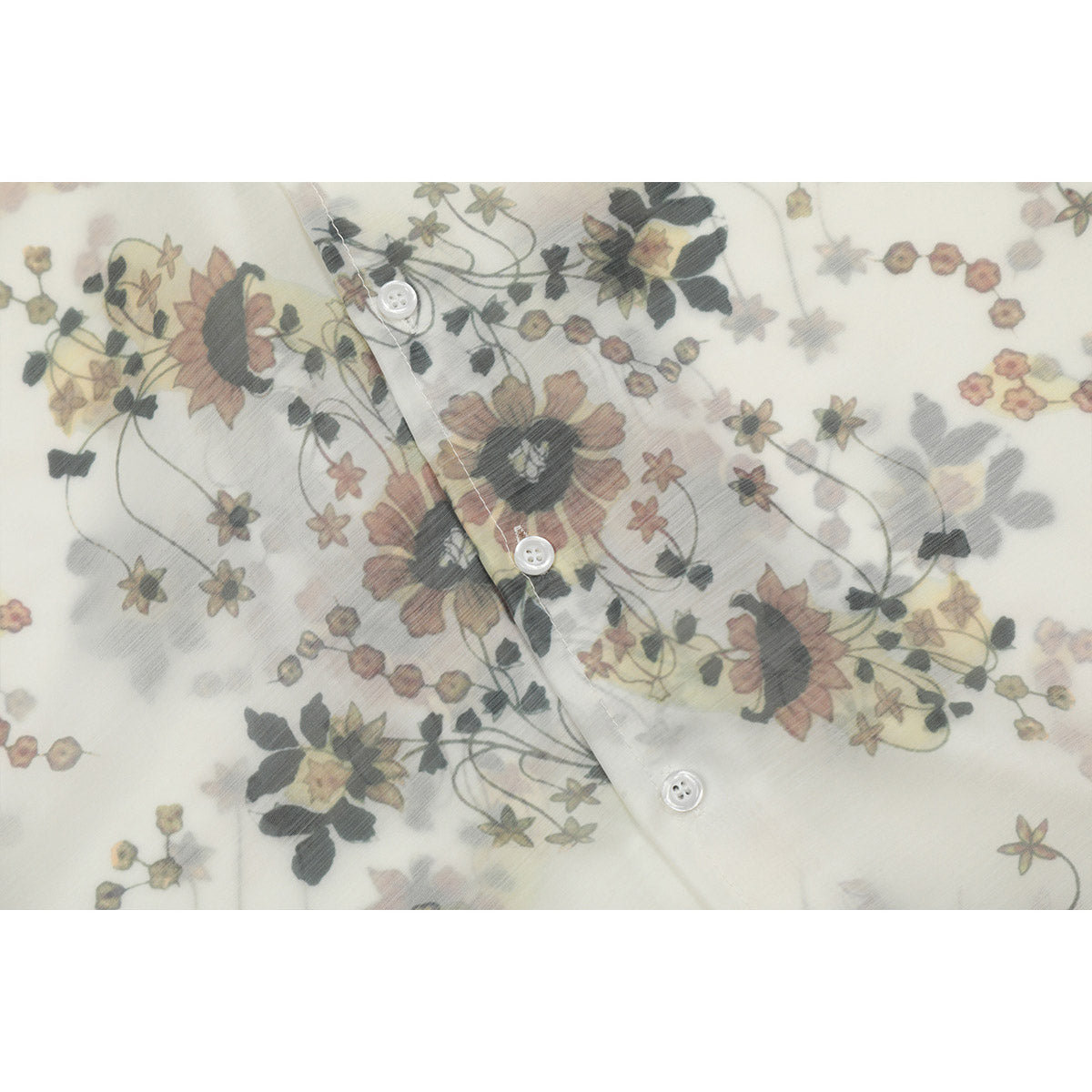 Unisex Shirts Our Legacy Floral Printed Loose Shirts