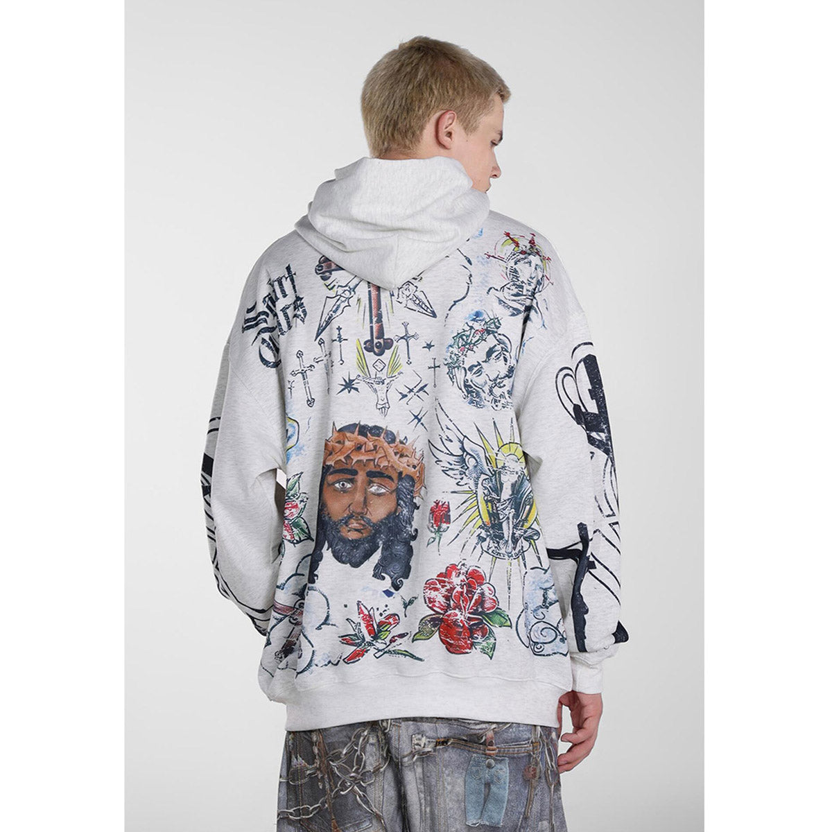 Unisex Hoodies Saint Michael Anime Jesus Loose Sweater